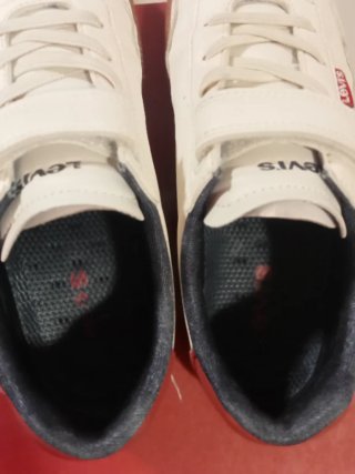Sapatilhas Levi's Rapaz Branco e Vermelho