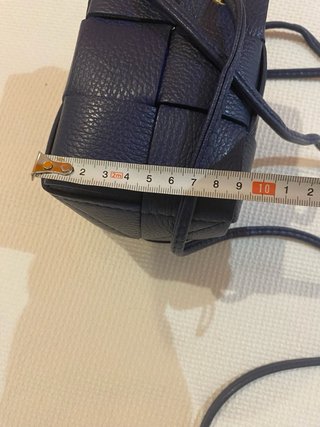 Bolso pequeño tejido azul