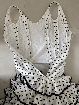 Traje Flamenca Lunares Volantes Talla 36