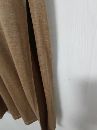 Vestido largo beige/marrón talla única