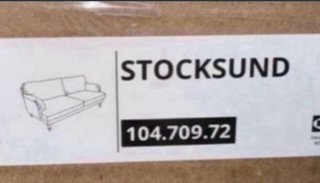 Fondello IKEA Stocksund 3 posti grigio