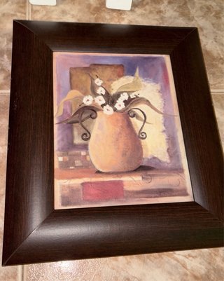 Confezione di 3 quadri decorativi floreali