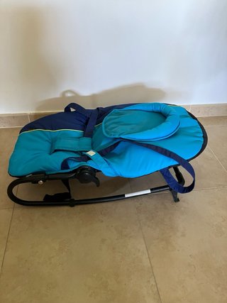 Hamaca mecedora bebé Nurse azul