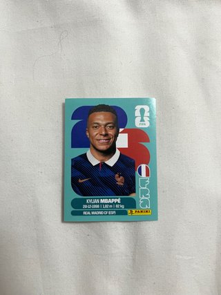 Cromo Panini Kylian Mbappé Mundial 2026