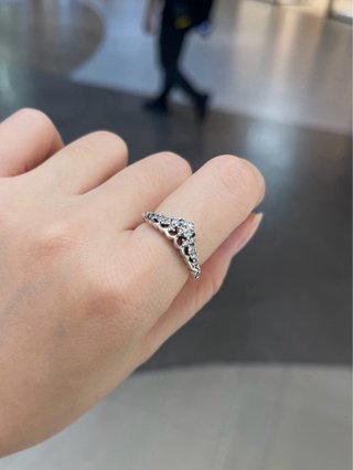 Anillo Pandora Tiara Cuento Hadas Talla 52