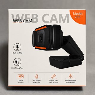 Webcam Z05 HD 1080P con Microfono Integrato