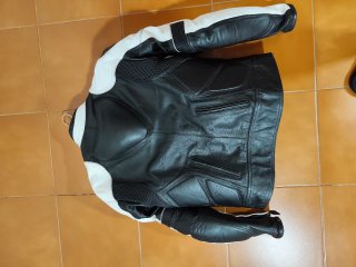 Chaqueta y pantalón moto cuero JO