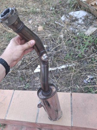 Tubo escape y codo con sonda homologado Yamaha WR