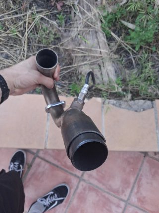 Tubo escape y codo con sonda homologado Yamaha WR