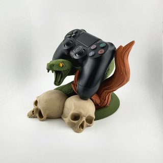 Soporte Mando PS4 Serpiente Calavera Stand