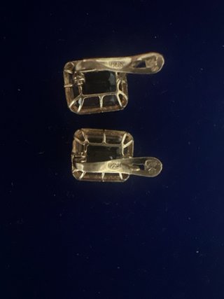 Conjunto oro 18kt con piedras marrones