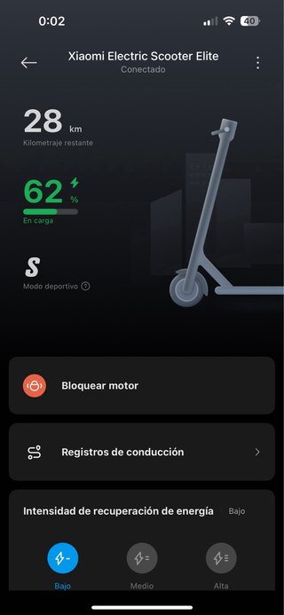 Patinete Xiaomi Elite en estado impecable