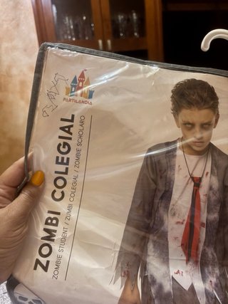 Disfraz Zombi Colegial Talla 5-6 Años