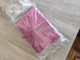 Bolso fiesta fucsia fruncido