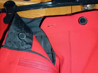 Pantalón vestir Zara rojo