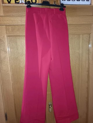 Pantalón vestir Zara rojo