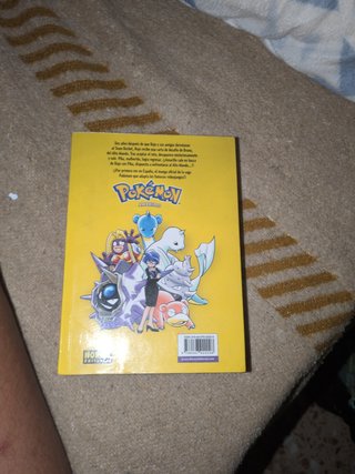 Libro anime de Pokémon amarillo