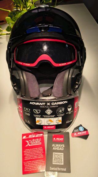 Casco moto modular LS2 Carbono Advant X ff901.