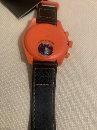 Omega x Swatch Moonswatch Negro Naranja
