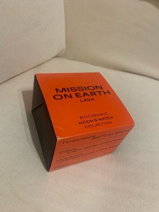 Omega x Swatch Moonswatch Negro Naranja