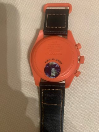 Omega x Swatch Moonswatch Negro Naranja