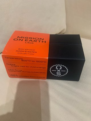 Omega x Swatch Moonswatch Negro Naranja