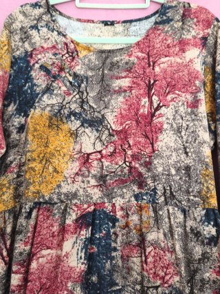 Vestido maxi estampado