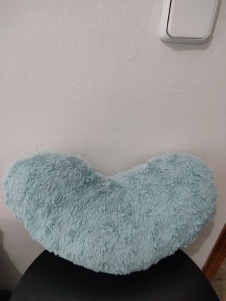 Cojín Corazón Azul Turquesa