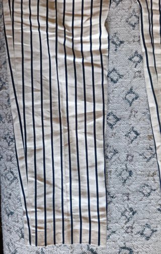 Pantalón rayas Massimo Dutti beige/negro