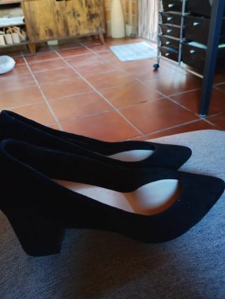 Zapatos tacón negros talla 39