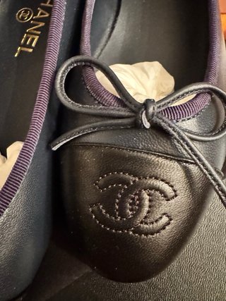 Bailarinas Chanel bicolor Talla 38