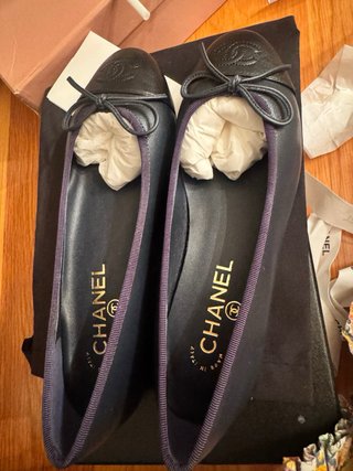 Bailarinas Chanel bicolor Talla 38
