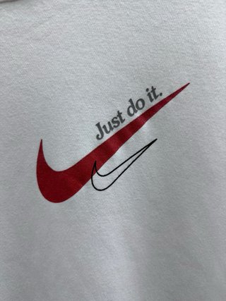 Sudadera Nike Blanca Logo Just Do It