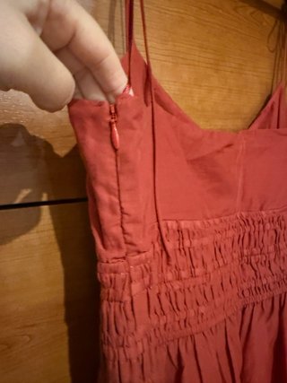 Vestido Zara Rojo Midi