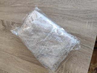 Bolso de satén rosa oro