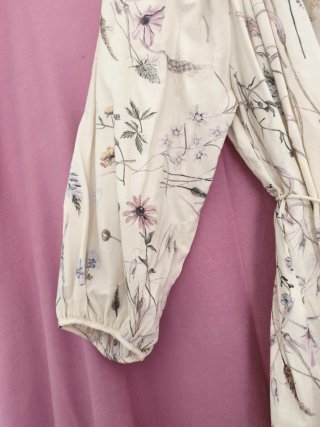 Vestido maxi floral multicor