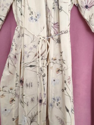 Vestido maxi floral multicor