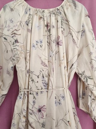 Vestido maxi floral multicor