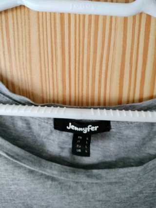 Camiseta corta Jennyfer gris talla L