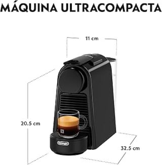 Cafetera Nespresso DeLonghi Negra