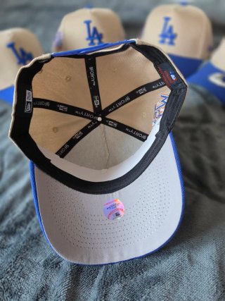 Gorra New Era LA Beige y Azul