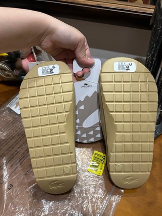 Chanclas Lacoste Beige Talla 36