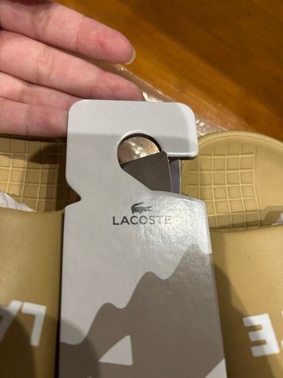 Chanclas Lacoste Beige Talla 36