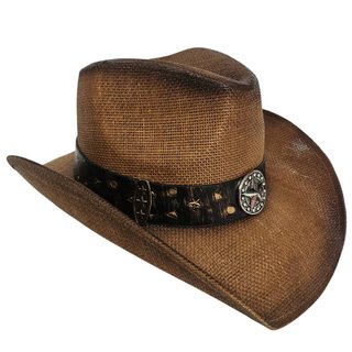 Sombrero Vaquero Marrón Talla 58CM (S-M) Adulto