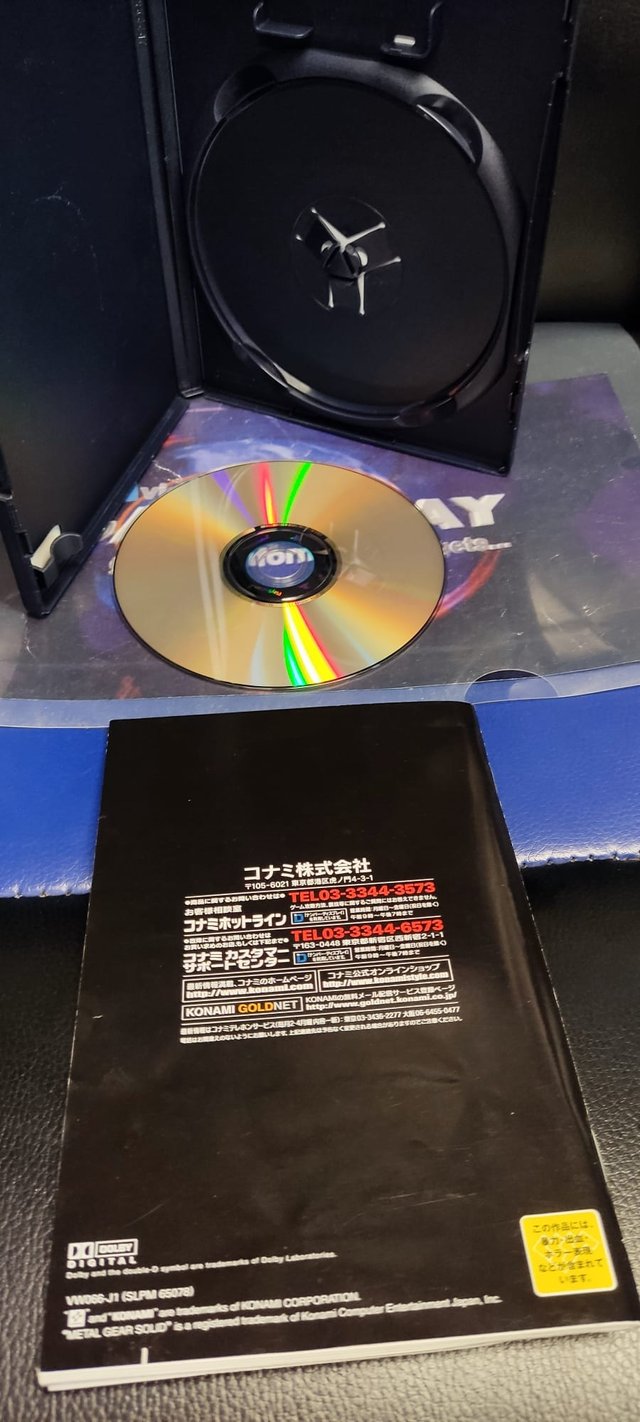 Metal Gear Solid 2 PS2 Japonés Completo + Obi