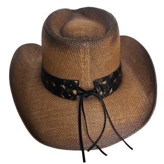 Sombrero Vaquero Marrón Talla 60CM (L-XL) Adulto