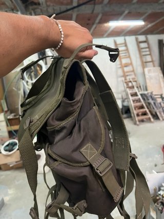 Mochila militar verde
