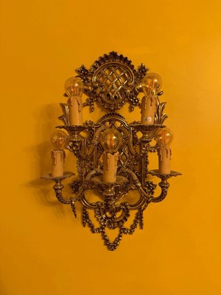 Lámpara de pared vintage bronce