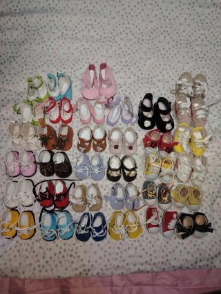 Lote  Zapatos Muñecas Variados de 5,5cm 6,5 cm