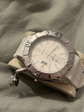 Reloj Justina 11878 Plata y Blanco